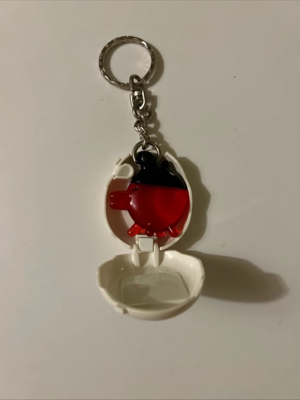 Virtual Pet Keychain - White & Blue